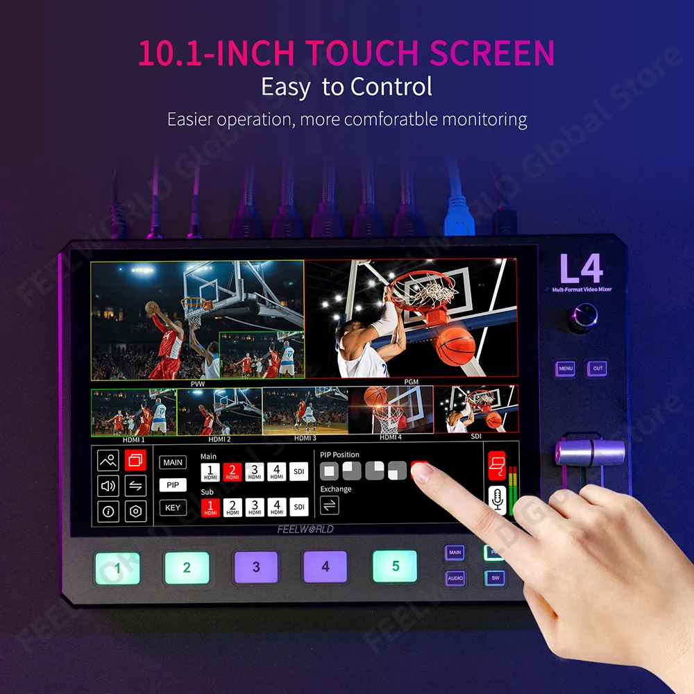 FEELWORLD L4, bộ trộn và chuyể - đánh giá và giá Hdmi Cable