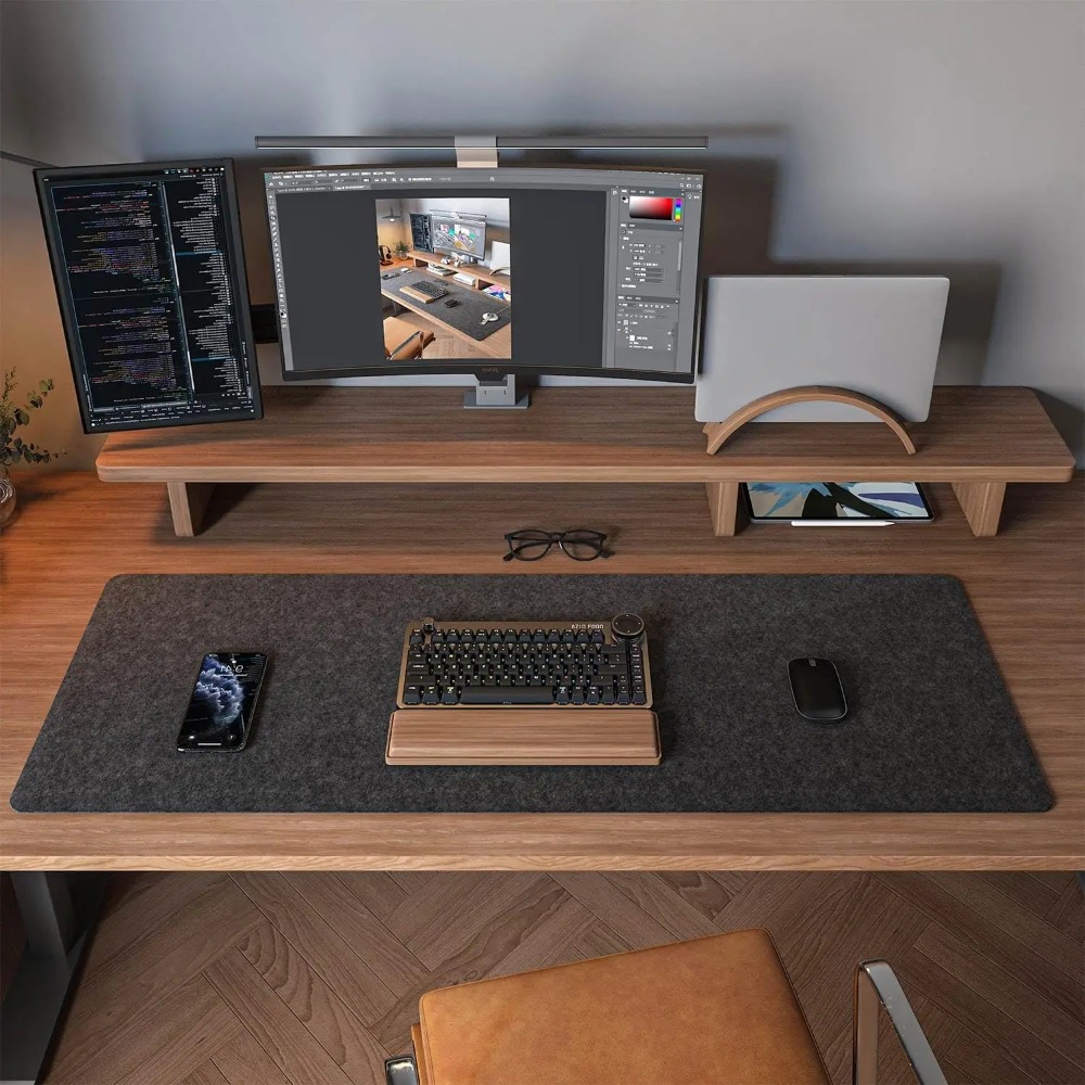Felt Desk Mat Computer Mat for - đánh giá và giá Keyboard Cover