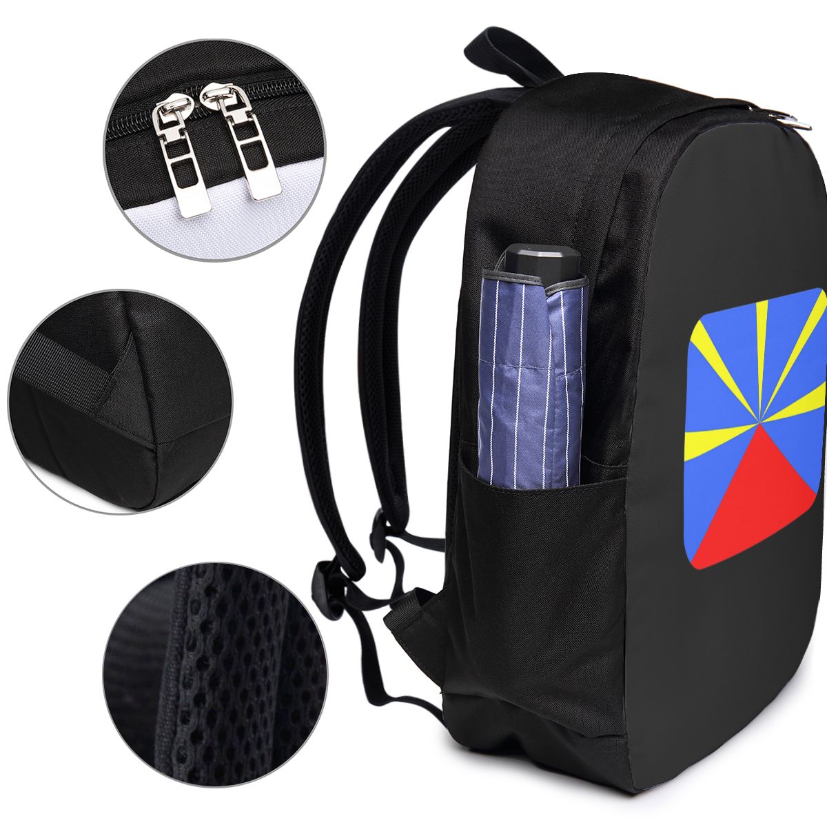 974 Reunion Island Flag Backpa - đánh giá và giá Laptop Bag