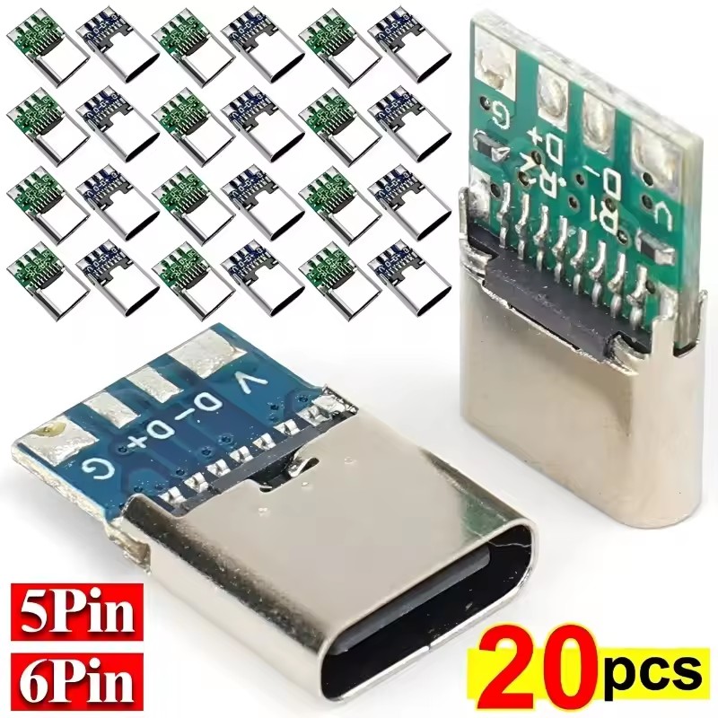 USB Type C Connectors 5 Pin/6  - đánh giá và giá Usb C Hub